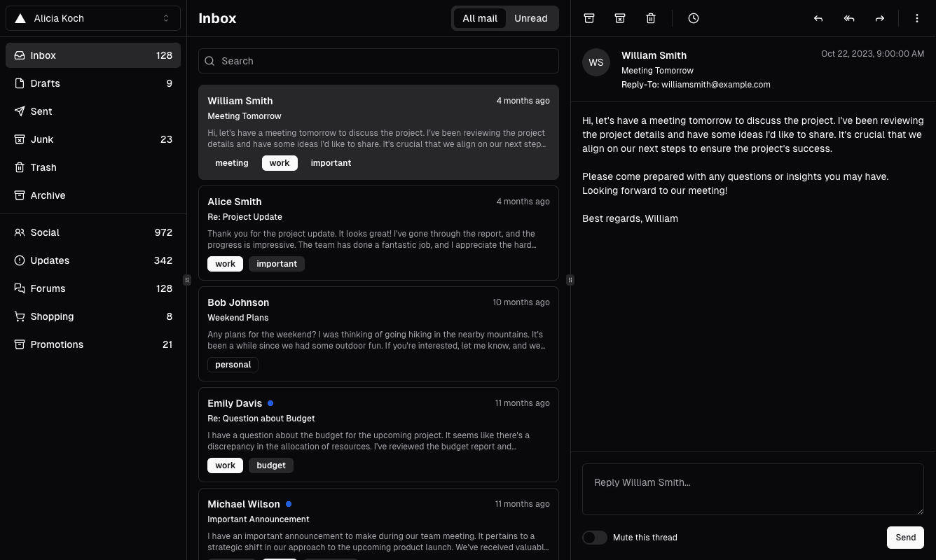 app screen